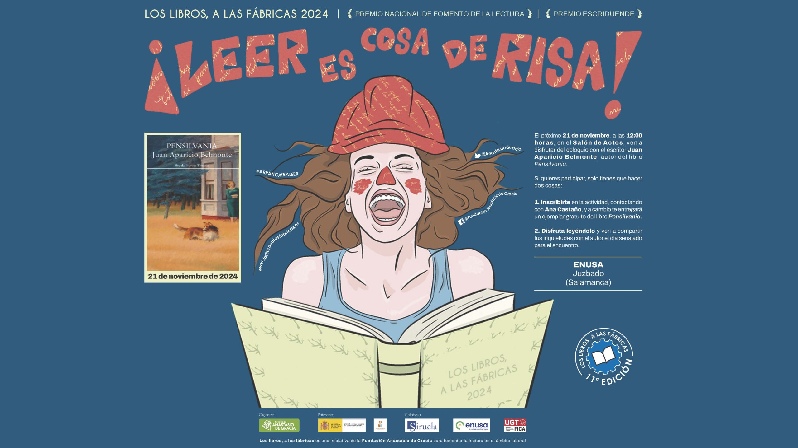 La Fábrica de Juzbado de Enusa se convierte en un club de lectura por